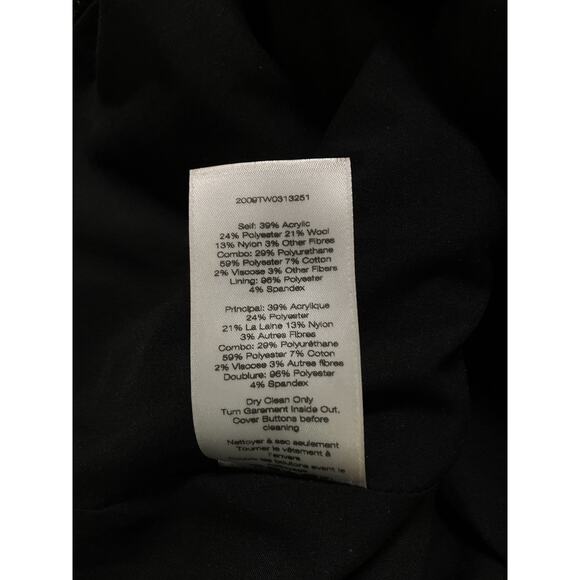 Veronica Beard 'Lucy' Black Tweed Leather Trim Mini Skirt Size 4 - Picture 5 of 5